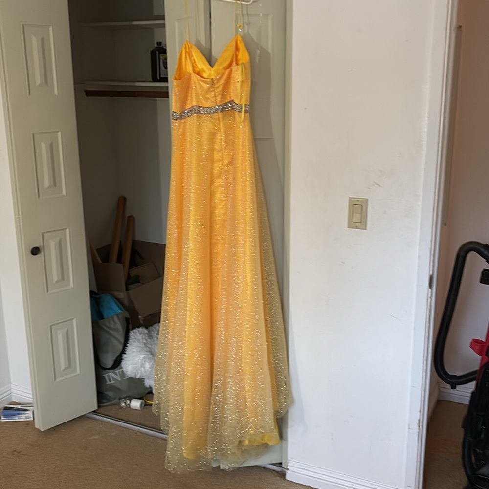 Yellow Sparkly Gown - Picture 3 of 3